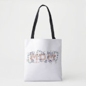 Floral Ma Moederdag Custom Canvas tas (Voorkant)