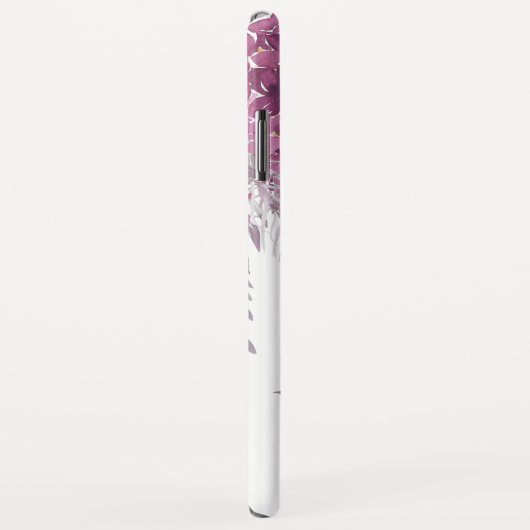 *~* Floral Magenta Hydrangea Waterverf Feminine Case-Mate iPhone Case (Achterkant/rechts)