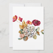  Floral Magenta Kaart (Achterkant)