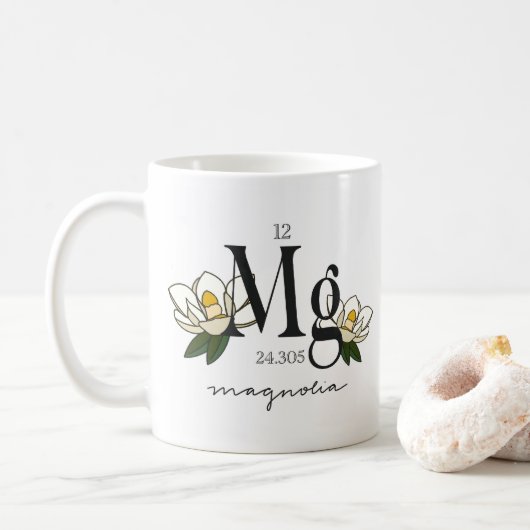 Floral Magnesium Element Koffiemok (Met donut)