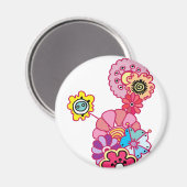 Floral Magnet Magneet (Voorkant / Achterkant)