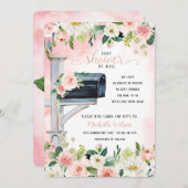Floral Mailbox Douche per post | social distancing Kaart (Voorkant / Achterkant)