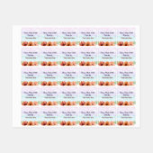 Floral Maison Pour Vous Petit Carré Étiquette (Feuille)