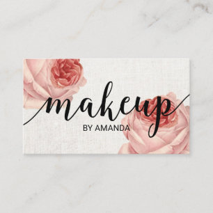 Floral Makeup kunstenaar Beauty Salon Visitekaartje