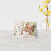 Floral Maman Carte photo de la fête des mères (Fleur jaune)
