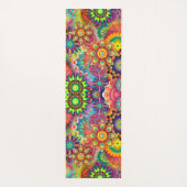 Floral Mandala Collage Psychedelic Yoga Mat (Achterkant)