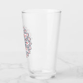 Floral Mandala – Drink glasontwerp Glas (Links)