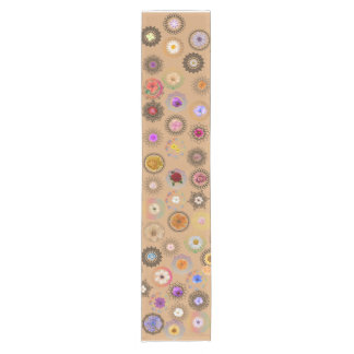 Floral Mandala Fusion: Elegant Table Runner Korte Tafelloper