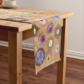 Floral Mandala Fusion: Elegant Table Runner Korte Tafelloper (Voorbeeld)