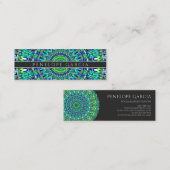 Floral  Mandala Mini Visitekaartje (Voorkant / Achterkant)