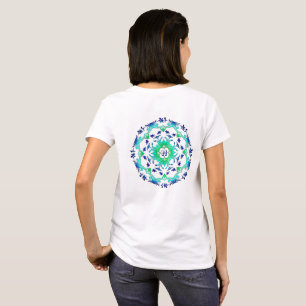 Floral mandala. monogram. t-shirt