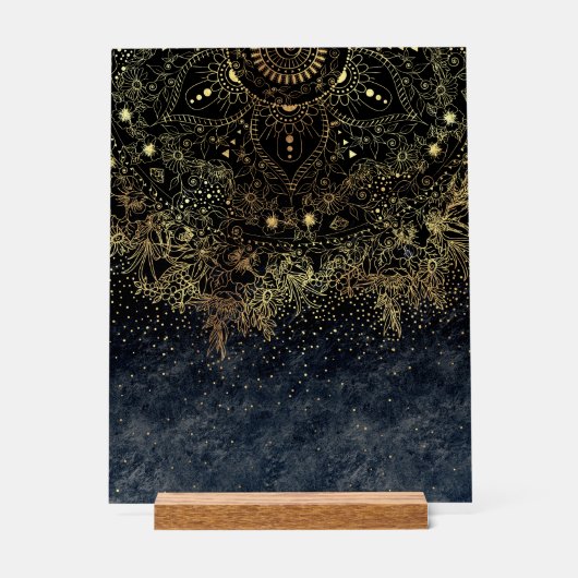 Floral Mandala or bleu (Recto)