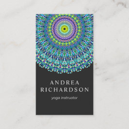 Floral Mandala Ornament Visitekaartje