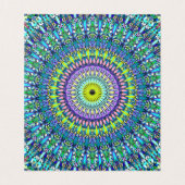 Floral Mandala Ornament Visitekaartjes (Binnenkant ongevouwen)