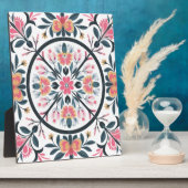 Floral Mandala Pattern Design. sierkunst Fotoplaat (Zijkant)