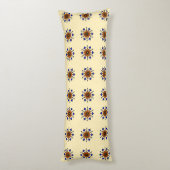 Floral Mandala Seamless Lichaamskussen (Achterkant (Verticaal))