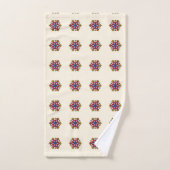 Floral Mandala Seamless Pattern (Serviette à main)