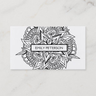 Floral Mandala Visitekaartje