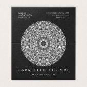 Floral Mandala Visitekaartjes (Buitenkant ongevouwen)