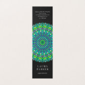 Floral  Mandala Visitekaartjes (Buitenkant ongevouwen)