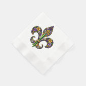 Floral Mardi Gras fleur de lis Servet (Hoek)