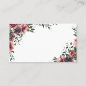 Floral Mariage Combien de baisers Douche Carte de (Dos)
