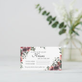 Floral Mariage Combien de baisers Douche Carte de (Debout devant)