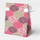  Floral Marokkaanse Patroon Roze Bedankdoosjes (Achterkant)