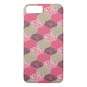 Floral Marokkaanse Patroon Roze iPhone 8 Plus / 7 Plus Hoesje