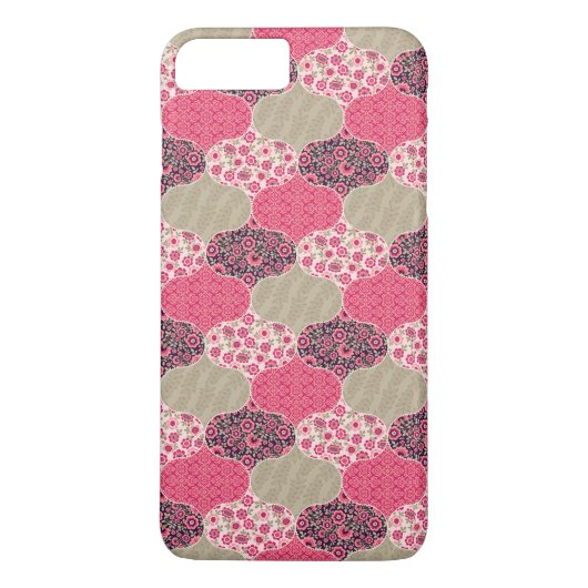  Floral Marokkaanse Patroon Roze Case-Mate iPhone Case (Achterkant)