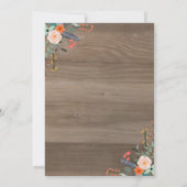 Floral Mason Jar BBQ Baby shower Invitation (Dos)