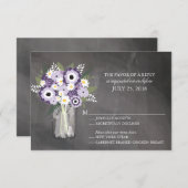 Floral Mason Jar | RSVP (Devant / Derrière)
