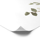 Floral Mauve Blush Élégante Affiche de bienvenue d (Coin)