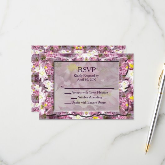 Floral Mauve de Victoria RSVP (Devant/Arrière en situation)