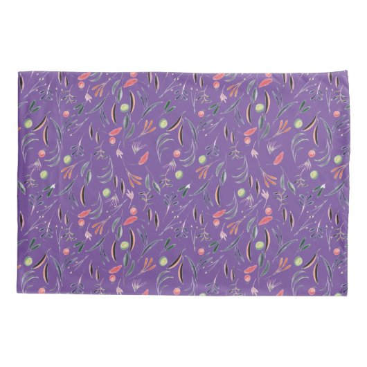 FLORAL Mauve Lila | MONOGRAM | CHRISTELIJK Kussensloop (Achterkant)