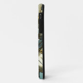 Floral Medallion op lichtblauwe achtergrond Case-Mate iPhone Case (Achterkant/links)