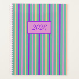 Floral Medley Stripes Planner