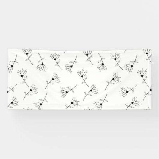 Floral, melkwit, Romance banner (Horizontaal)