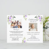 Floral Memorial Funeral Service Photo Programme (Debout devant)