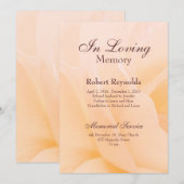 Floral Memorial Service Kaart (Voorkant / Achterkant)