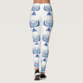 floral menorah hanukkah leggings (Achterkant)