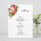 Floral Menu Card (Debout devant)