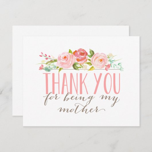 Floral Mère Merci (Devant / Derrière)