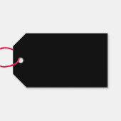   Floral Merry Kerstmis Cadeaulabel (Achterkant Horizontaal)