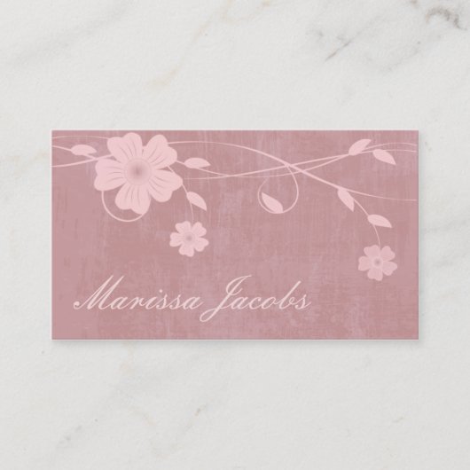 Floral met het Visitekaartje van de Achtergrond va (Voorkant)