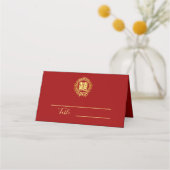 Floral met rood dubbel geluk Chinese bruiloft (Voorkant)