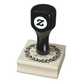 Floral met rustic boho Handmade with Love Rubbe Rubberstempel (Stempel)