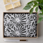 Floral met zwarte en witte retro tissuepapier (Geschenk)