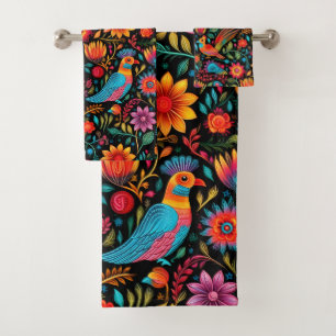 Floral mexicain coloré