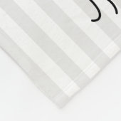 Floral Milestone Baby Blanket Fleece Deken (Hoek)